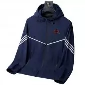 jacket emporio armani pour homme eagle fly hoodie blue